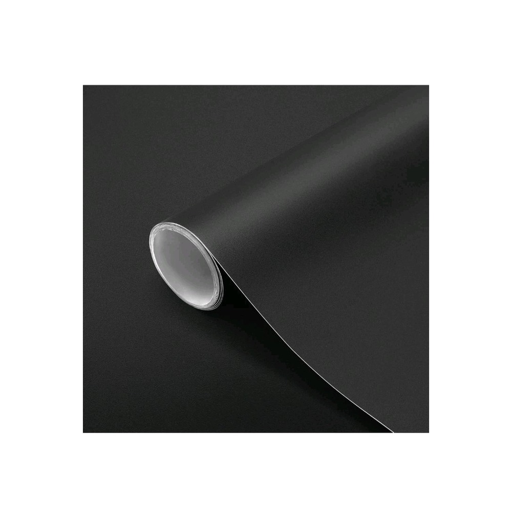 Seonta‎ Matte Thick Black Contact Paper Peel & Stick Wallpaper Removable